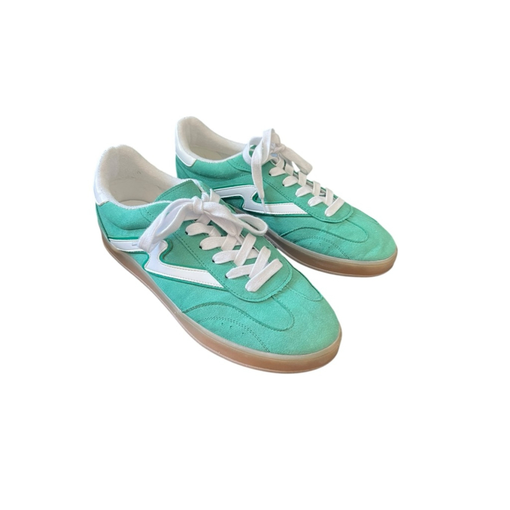 Women's Madden Girl Green & White Sneakers Size 10 - Picture 2 of 8